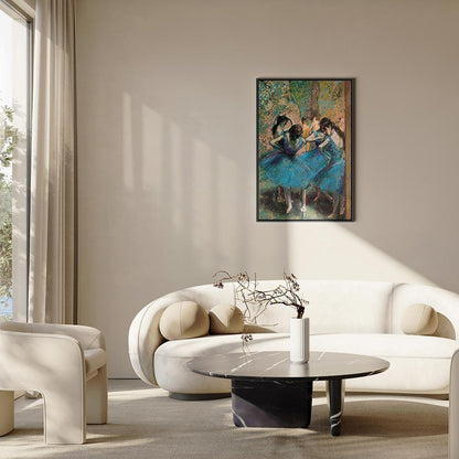 Leinwandbild - Edgar Degas – Blue Dancers
