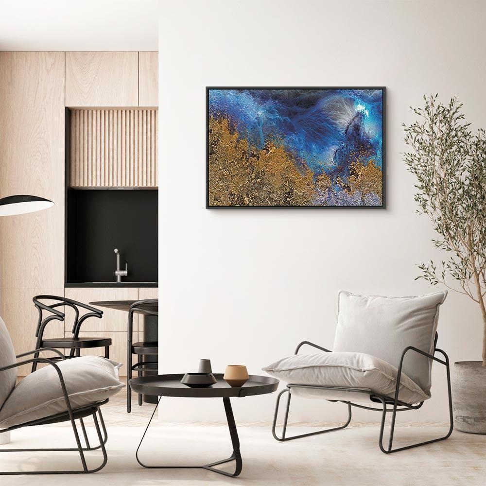 Leinwandbild - Gold of the Ocean (1 Part) Wide