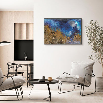 Leinwandbild - Gold of the Ocean (1 Part) Wide