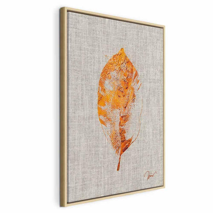 Leinwandbild - Golden Flora (1 Part) Vertical