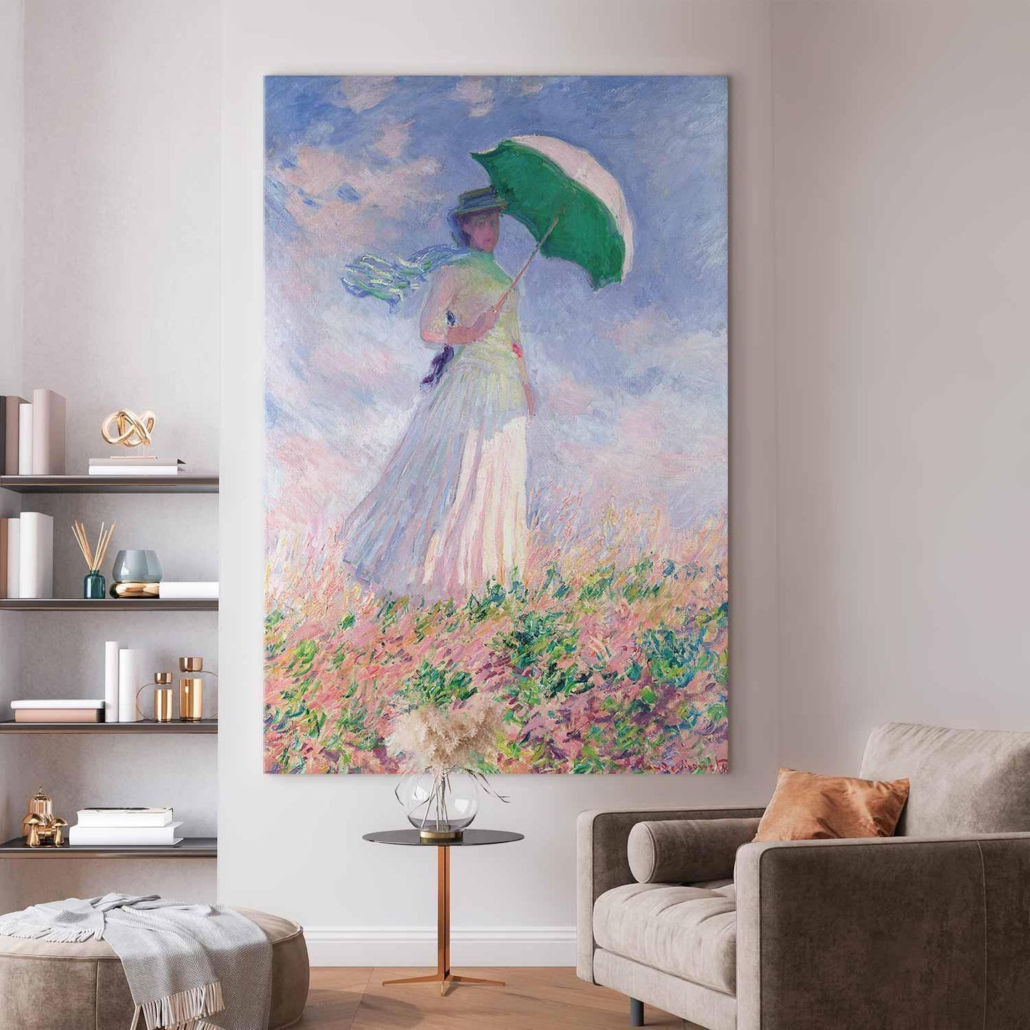 Wandbild XXL - Claude Monet – Woman with a Parasol, facing right