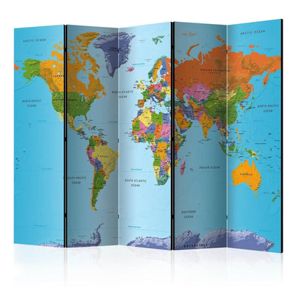 Paravent - Colourful Geography Artgeist