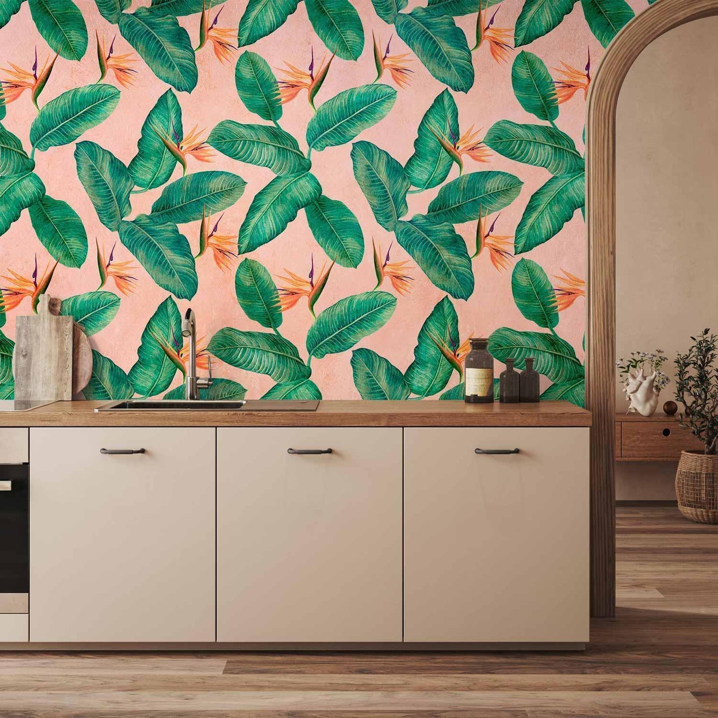 Fototapete - Peace of Wild Bushes - First Variant