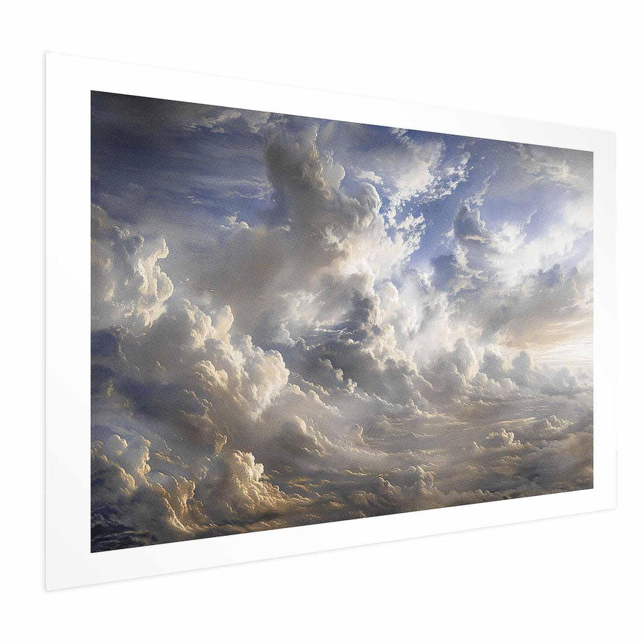 Warmes Licht bei Dämmerung als Wandbild

