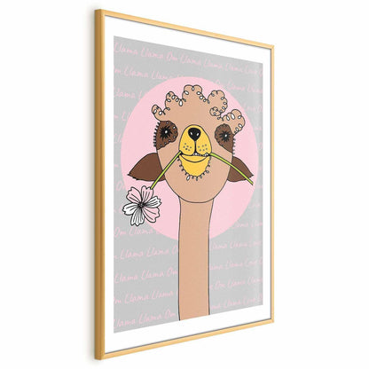 Poster - Cheerful Llama Artgeist
