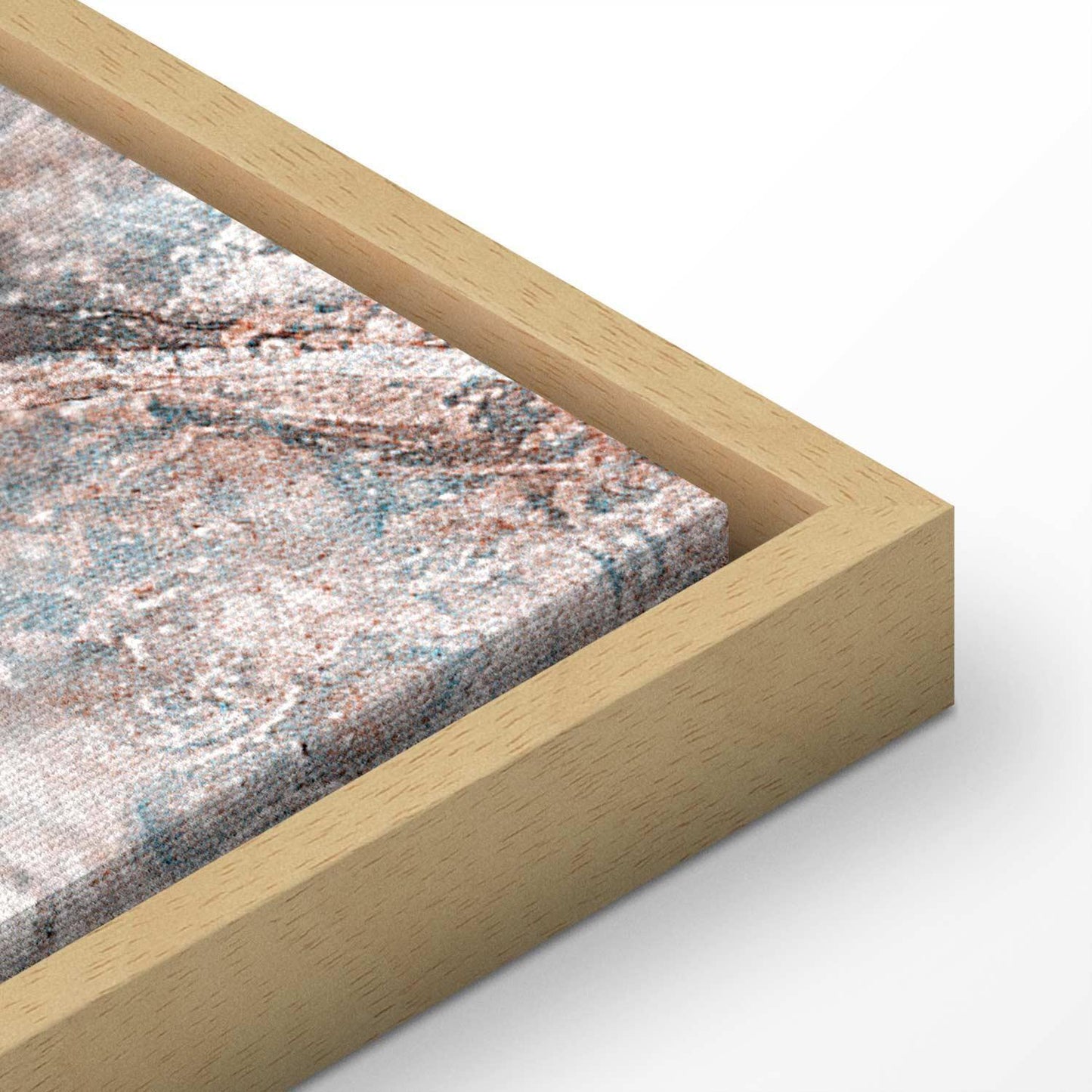 Leinwandbild - Marble flowers – natural stone structure in pastel colours