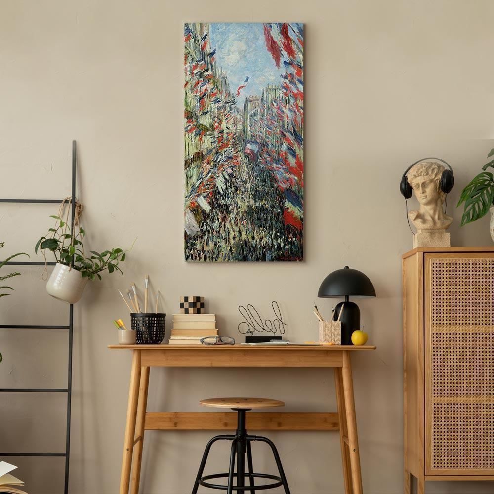 Leinwandbild - Claude Monet – The Rue Montorgueil in Paris, Celebration of June 30, 1882