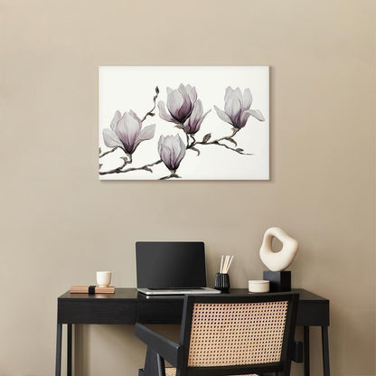 Leinwandbild - Painted Magnolias (1 Part) Wide