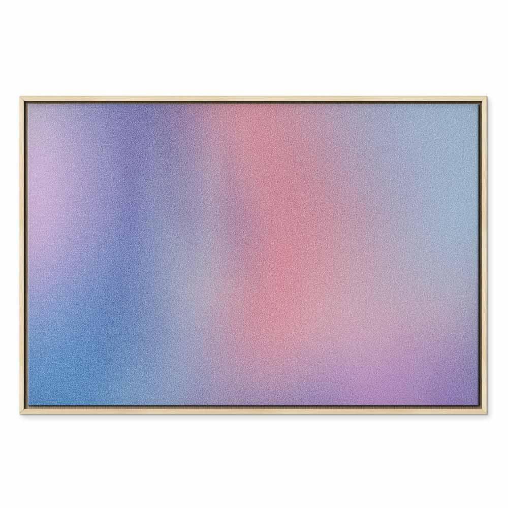 Leinwandbild - Rainbow Gradient - Delicate Multicolored Gradient Resembling Mist