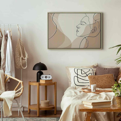 Leinwandbild - Feminine line