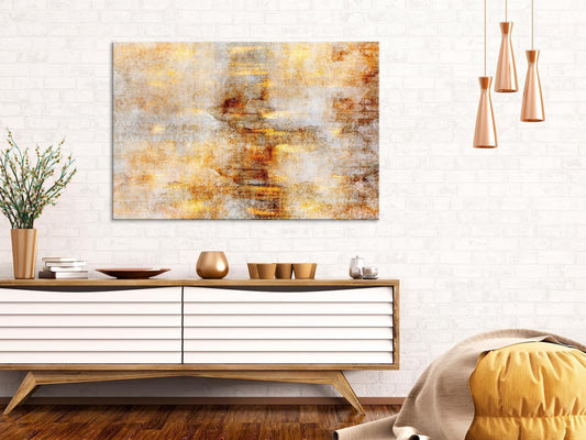 Leinwandbild - Golden Lightning (1 Part) Wide Artgeist