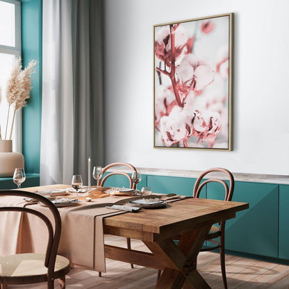 Leinwandbild - Blooming Cotton (1 Part) Vertical