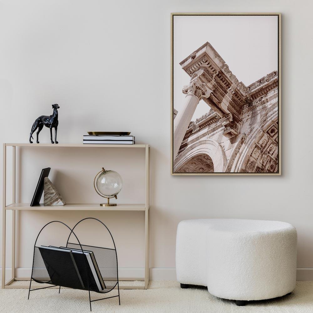 Leinwandbild - Temple of Hadrian (1 Part) Vertical