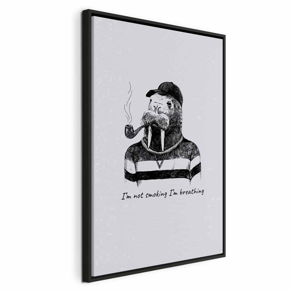 Leinwandbild - I'm Not Smoking I'm Breathing (1 Part) Vertical