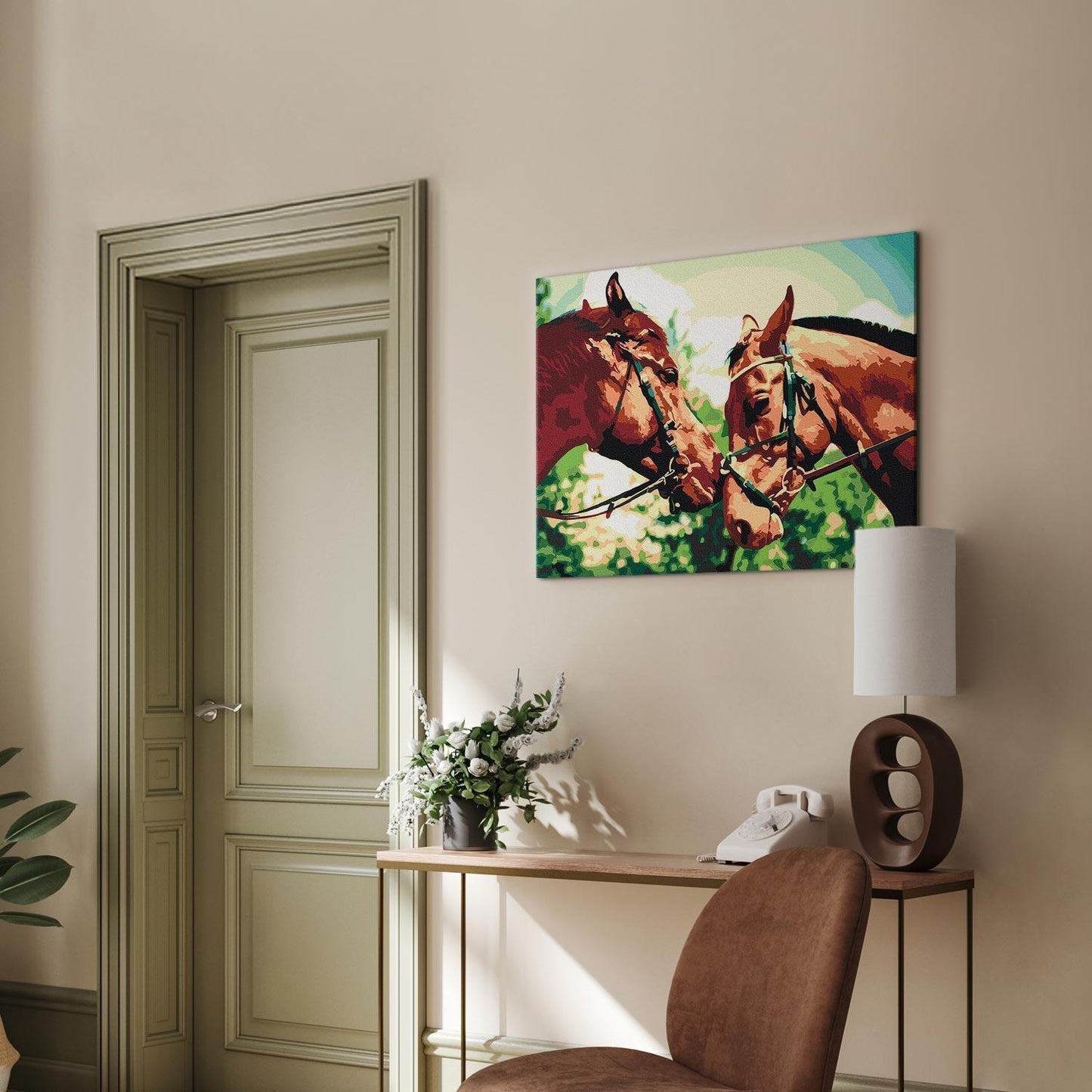 Malen nach Zahlen - Two Horses