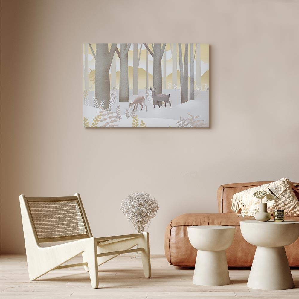 Leinwandbild - Fairy-Tale Forest (1 Part) Vertical - Third Variant