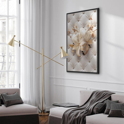 Leinwandbild - Diamond Lilies (1 Part) Vertical