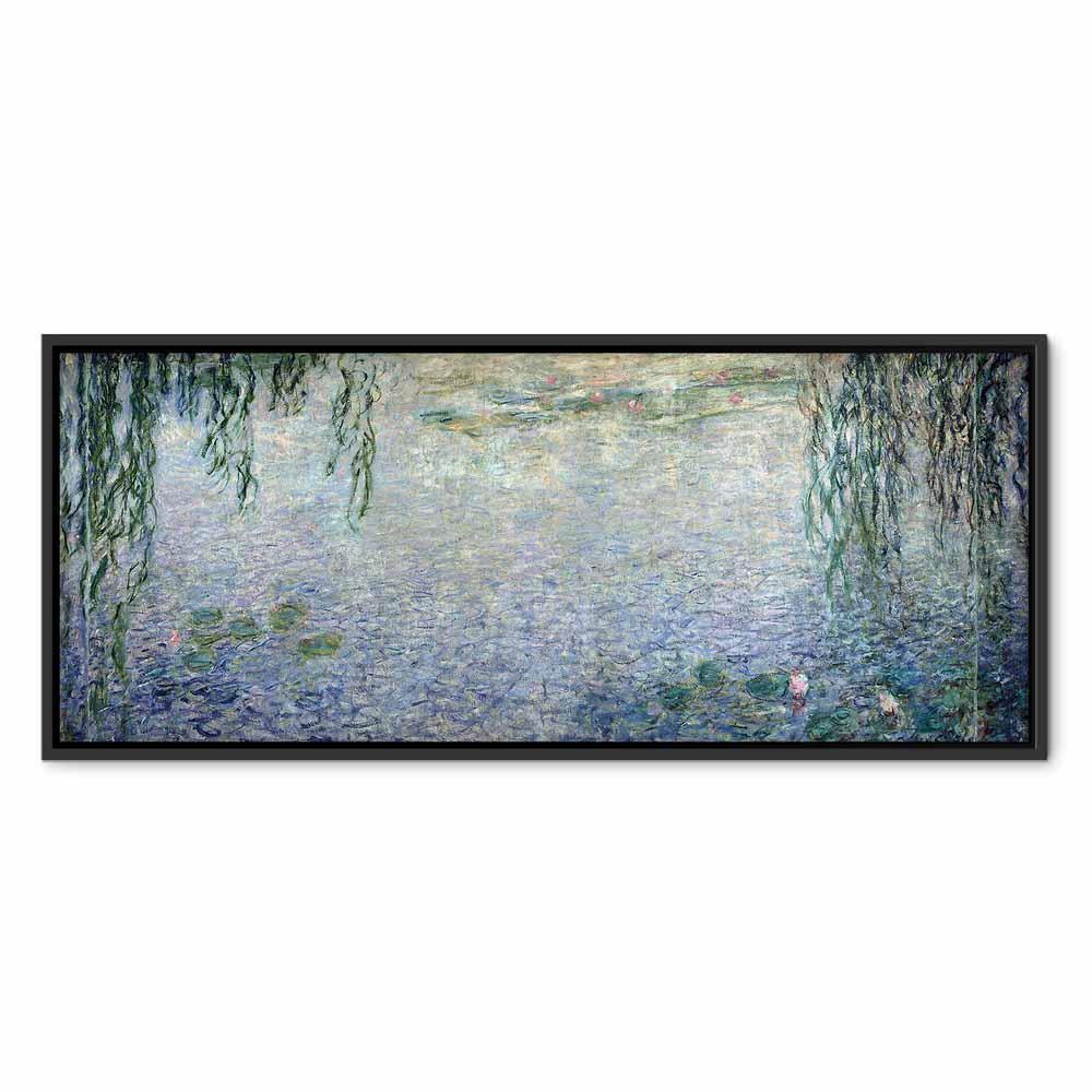 Leinwandbild - Claude Monet – The Water Lilies – Clear Morning with Willows