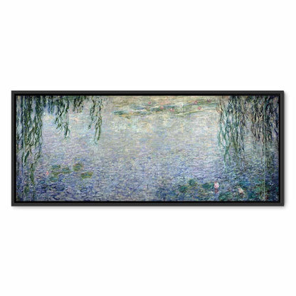 Leinwandbild - Claude Monet – The Water Lilies – Clear Morning with Willows