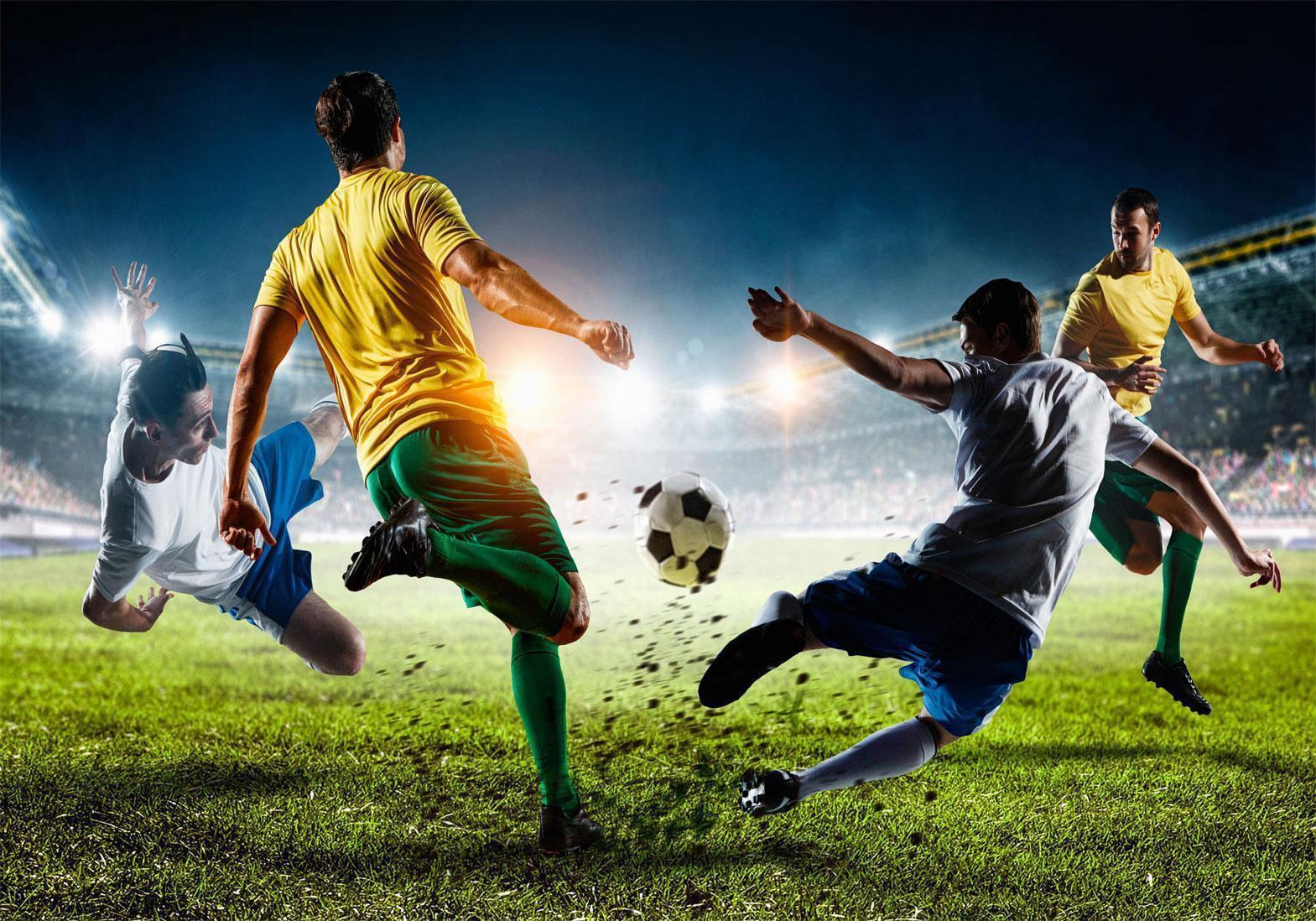 Fototapete - Fußball Sawelt