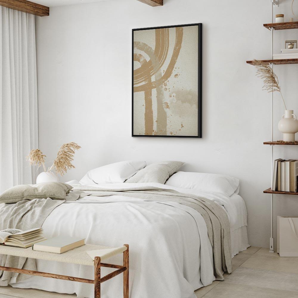 Leinwandbild - Beige Minimalism (1 Part) Vertical