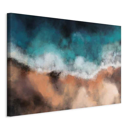 Leinwandbild - Waves in the Sand (1 Part) Wide