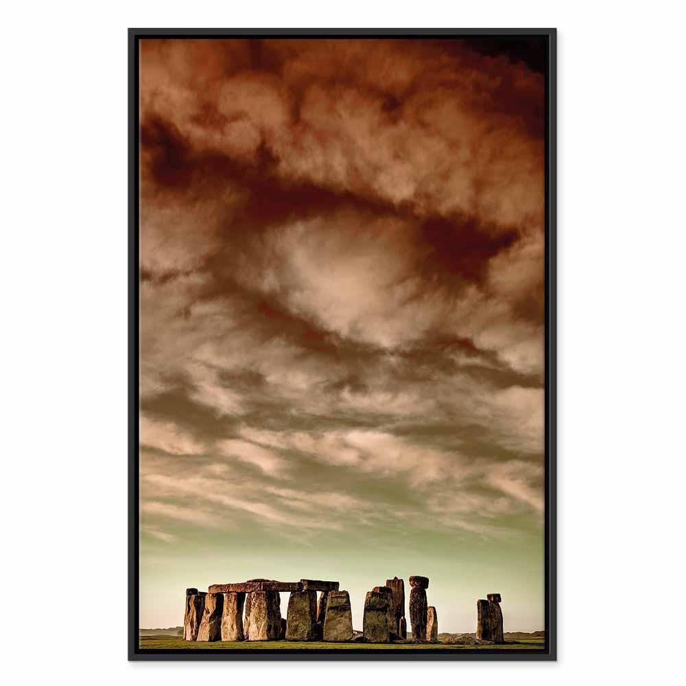 Leinwandbild - Clouds Over Stonehenge (1 Part) Vertical