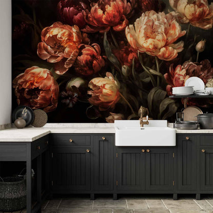 Fototapete Blühende Tulpen - Farbenfrohe Frühlingsblumen in voller Pracht