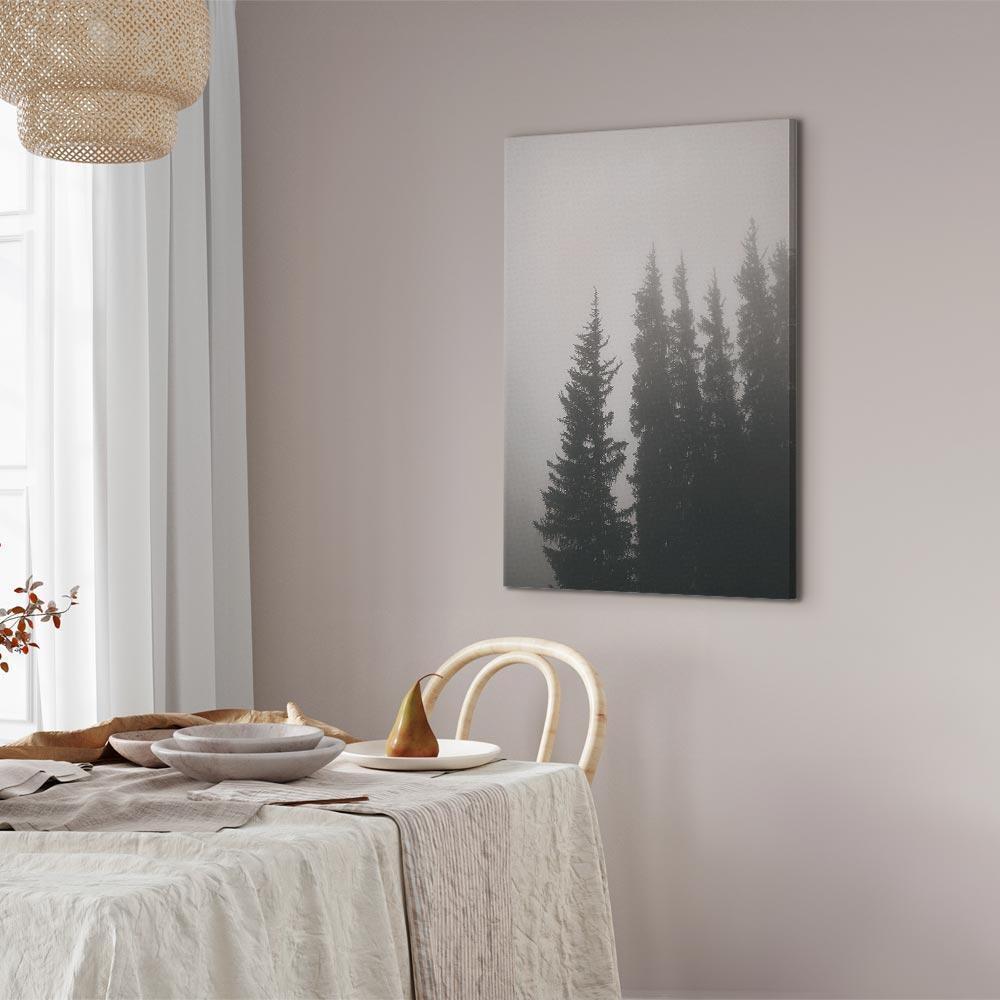 Leinwandbild - Smell of Forest Fog (1 Part) Vertical