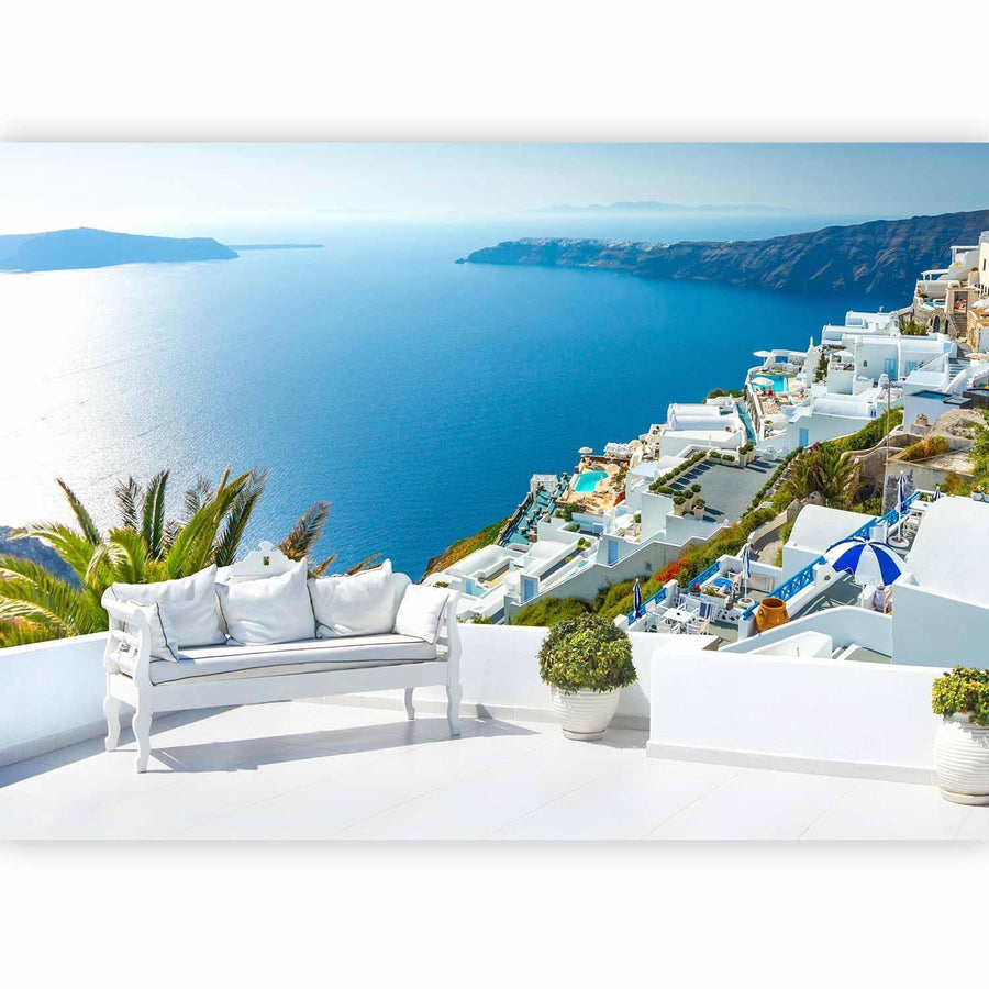 Fototapete „Ausblick auf Santorini“  sawelt.eu