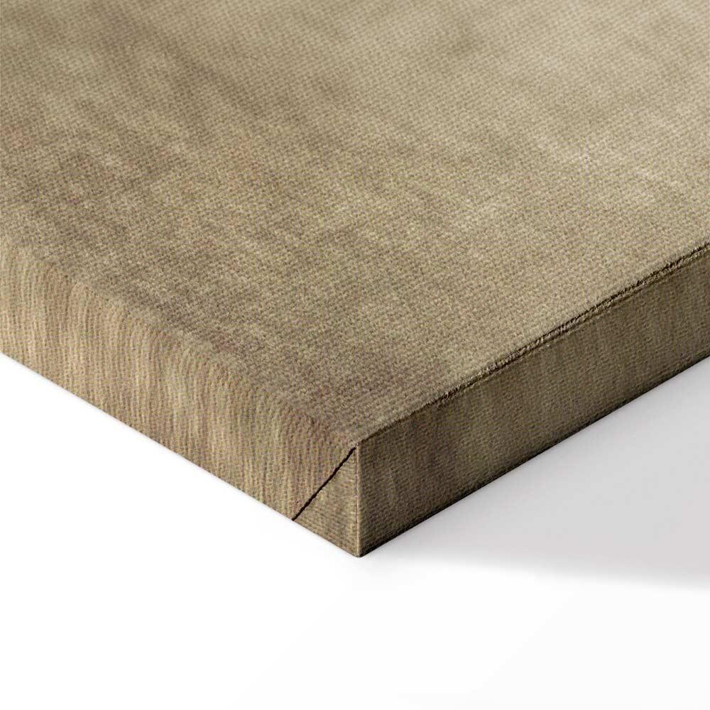 Leinwandbild - Flowers in Beige (1 Part) Wide