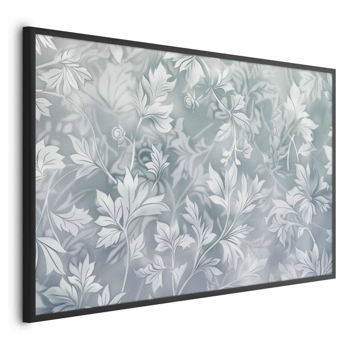 Poster - Worn Floral Patterns in Muted Turquoises