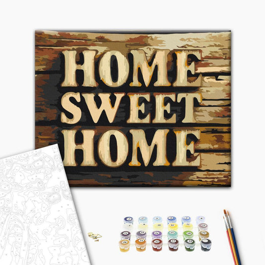 Malen nach Zahlen - Wooden Home