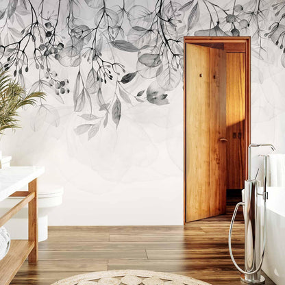 Fototapete - Foggy Nature - Grey