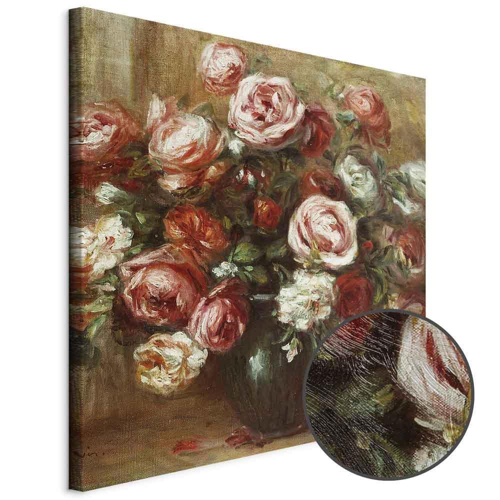 Leinwandbild - Pierre-Auguste Renoir – Still Life with Roses