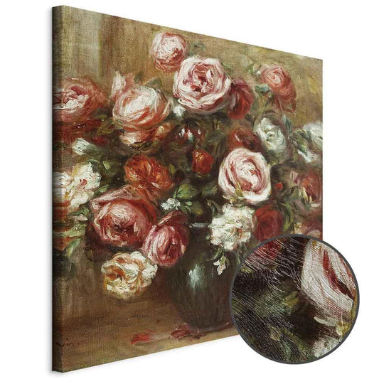 Leinwandbild - Pierre-Auguste Renoir – Still Life with Roses
