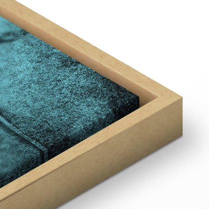 Leinwandbild - Shroud of Turin in Turqoise (1 Part) Vertical