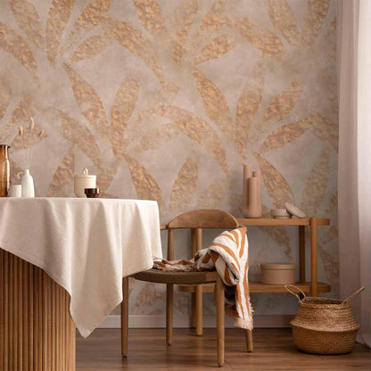 Fototapete - Leaves and Gold