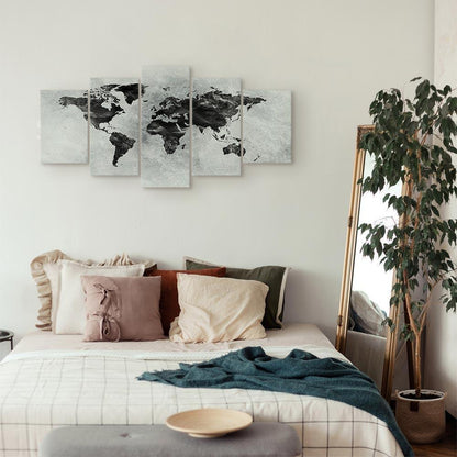 Leinwandbild - Concrete World (5 Parts) Wide