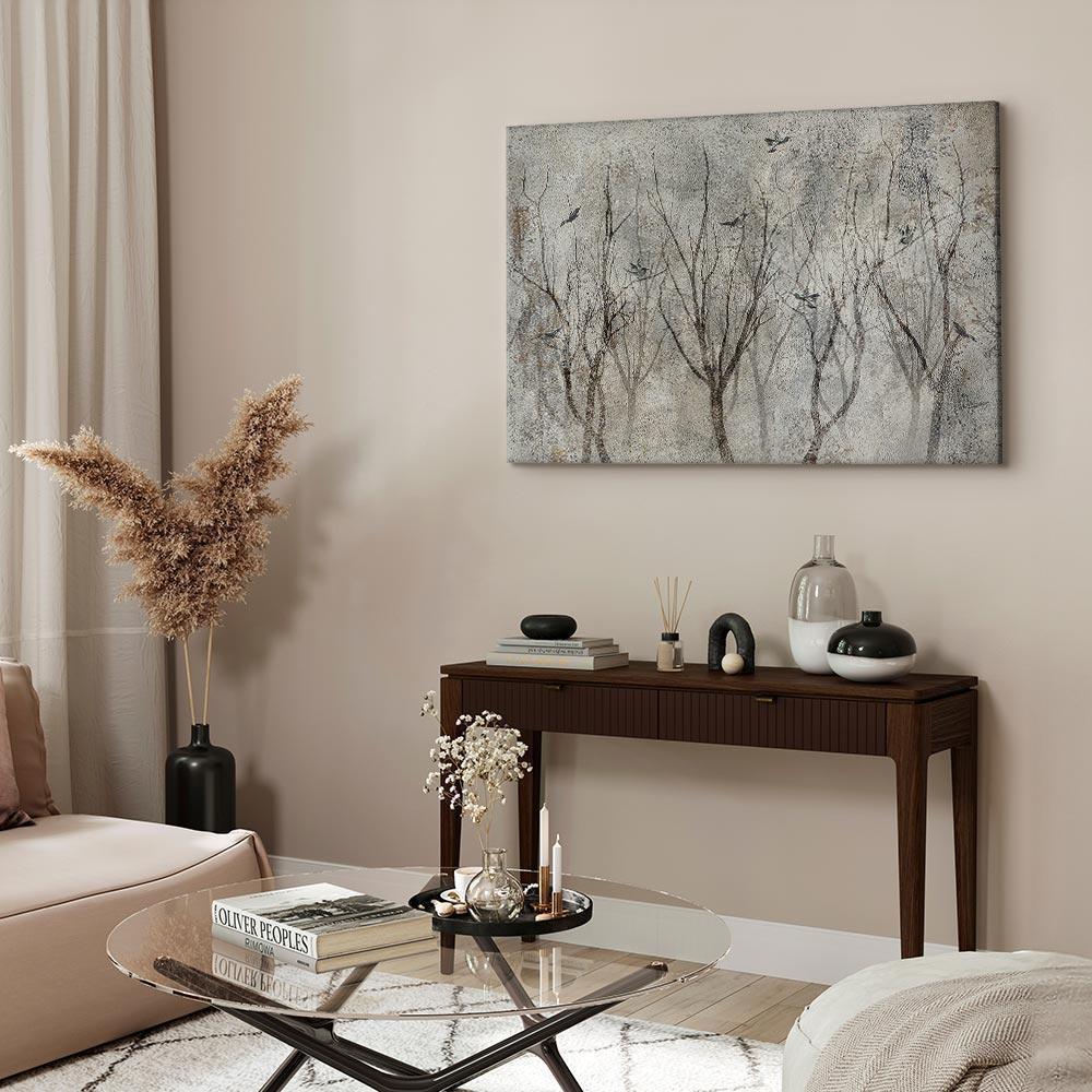 Leinwandbild - Singing in the Forest (1 Part) Wide