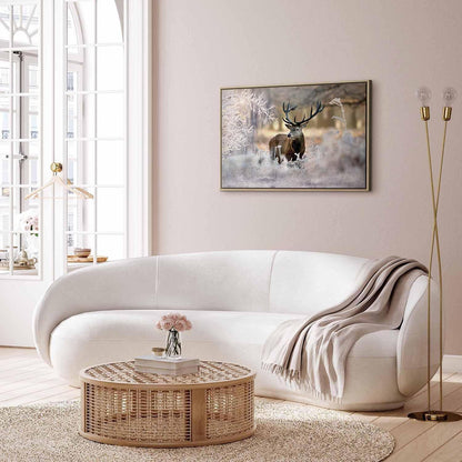 Leinwandbild - Deer in the Cold