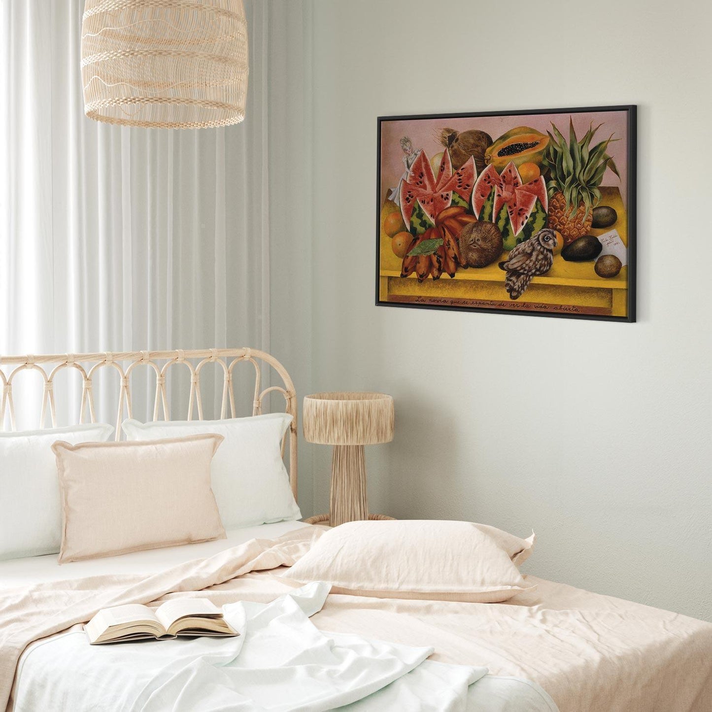 Leinwandbild - Frida Kahlo – A Bride Frightened at the Sight of Life Opened