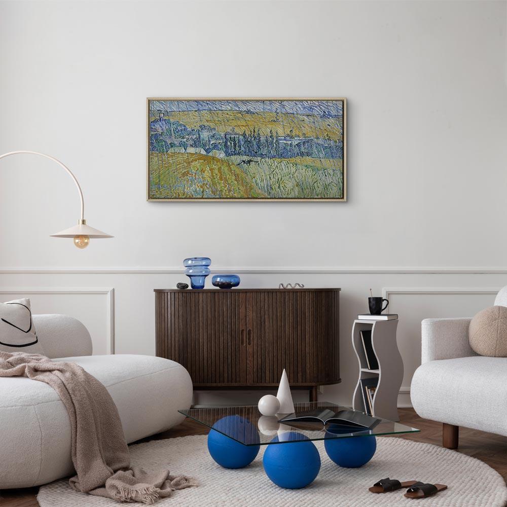 Leinwandbild - Vincent Van Gogh – Auvers in the Rain