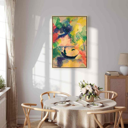 Leinwandbild - Paar im Nachen (August Macke) Artgeist