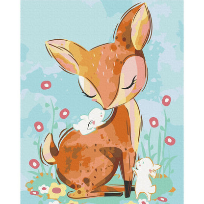 Malen nach Zahlen - Doe in the Meadow