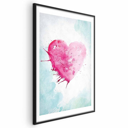 Poster - Watercolor Heart Artgeist