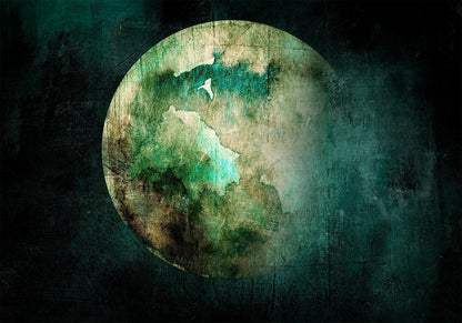 Fototapete Green Pangea – Grüner Planet mit moderner Ästhetik