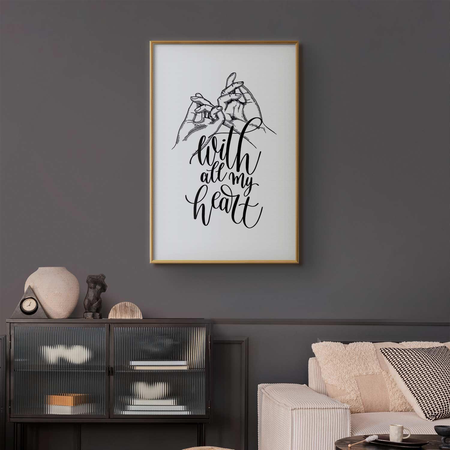 Poster - With All My Heart Artgeist