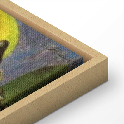 Leinwandbild - Frida Kahlo – Self-Portrait with Bonito