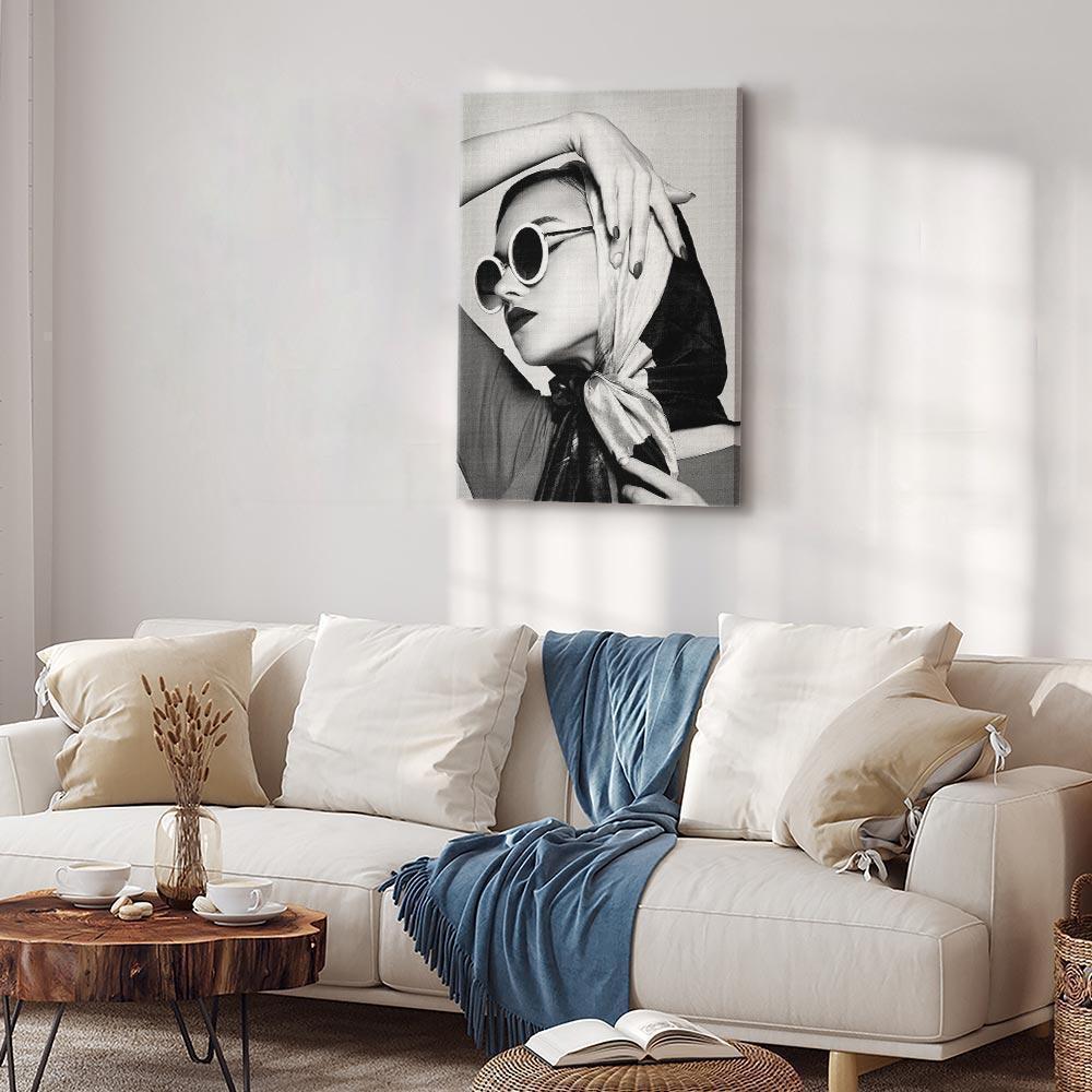 Leinwandbild - Stylish Lady (1 Part) Vertical